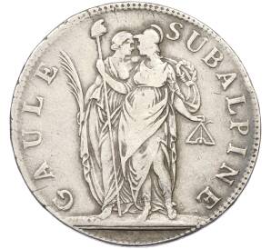 5 франков 1801 года (LAN 10) Пьемонт (Субальпийская республика) — Фото №2