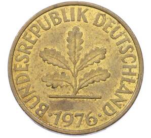 10 пфеннигов 1976 года F Германия — Фото №2