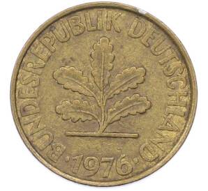 10 пфеннигов 1976 года J Германия — Фото №2