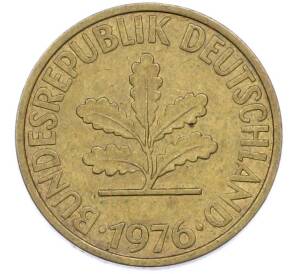 10 пфеннигов 1976 года F Германия — Фото №2