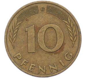 10 пфеннигов 1976 года G Германия — Фото №1