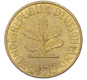 10 пфеннигов 1976 года F Германия — Фото №2