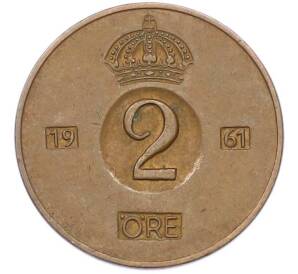 2 эре 1961 года Швеция — Фото №1