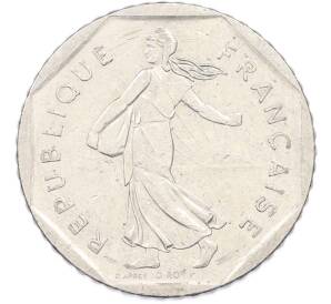 2 франка 1981 года Франция — Фото №2