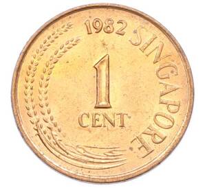 1 цент 1982 года Сингапур — Фото №1