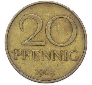 20 пфеннигов 1969 года Восточная Германия (ГДР) — Фото №1