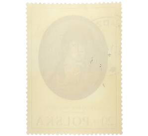 Почтовая марка 20 грошей 1970 года Польша «Миниатюры известных поляков в Национальном музее в Варшаве — Автопортрет Александра Орловского» — Фото №2