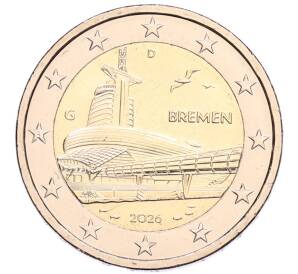 2 евро 2026 года G Германия «Федеральные земли Германии — Бремен, музей климатических зон» — Фото №1