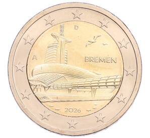 2 евро 2026 года A Германия «Федеральные земли Германии — Бремен, музей климатических зон» — Фото №1