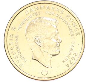 20 крон 2024 года Дания «Отречение королевы Маргрете II от престола» — Фото №2