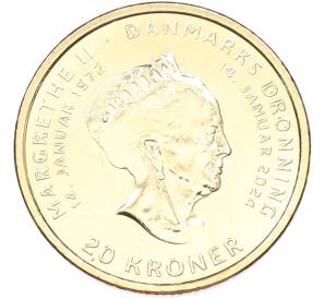 20 крон 2024 года Дания «Отречение королевы Маргрете II от престола» — Фото №1