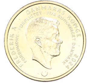 20 крон 2024 года Дания «Отречение королевы Маргрете II от престола» — Фото №2