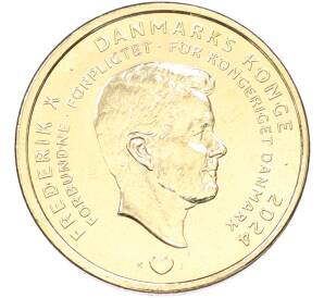20 крон 2024 года Дания «Отречение королевы Маргрете II от престола» — Фото №2