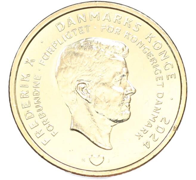 Монета 20 крон 2024 года Дания «Отречение королевы Маргрете II от престола» (Артикул: M2-92328) — Фото №2