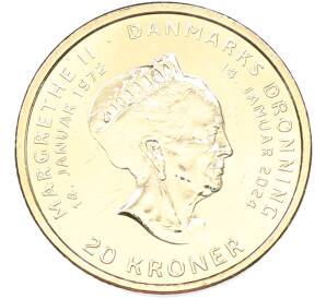 20 крон 2024 года Дания «Отречение королевы Маргрете II от престола» — Фото №1
