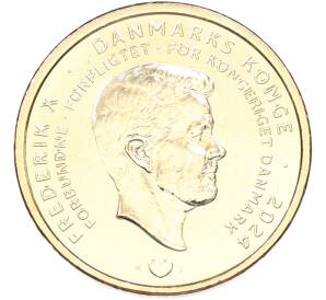 20 крон 2024 года Дания «Отречение королевы Маргрете II от престола» — Фото №2
