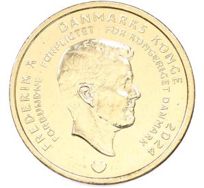 20 крон 2024 года Дания «Отречение королевы Маргрете II от престола» — Фото №2