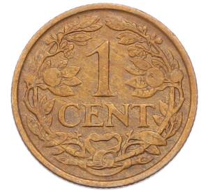 1 цент 1925 года Нидерланды — Фото №2