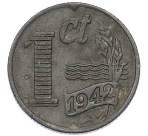 1 цент 1942 года Нидерланды — Фото №1