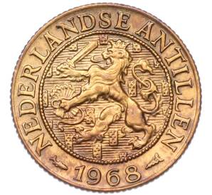 1 цент 1968 года Нидерландские Антильские острова — Фото №1