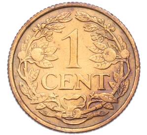 1 цент 1968 года Нидерландские Антильские острова — Фото №2