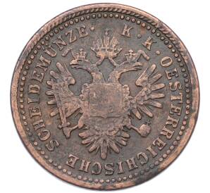 1 крейцер 1851 года A Австрия — Фото №2