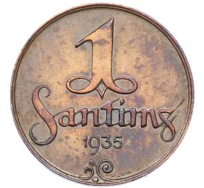 1 сантим 1935 года Латвия — Фото №1