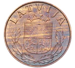 1 сантим 1939 года Латвия — Фото №2
