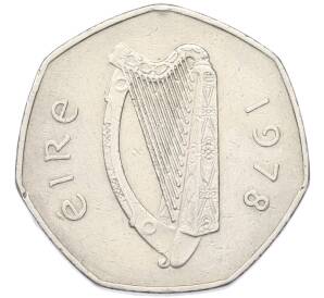 50 пенсов 1978 года Ирландия — Фото №2