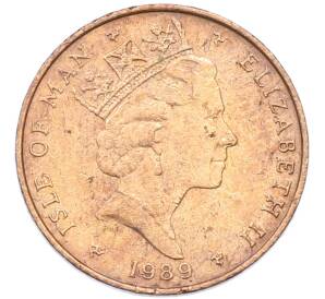 1 пенни 1989 года Остров Мэн — Фото №2