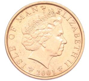 1 пенни 2001 года Остров Мэн — Фото №2