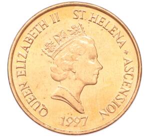 1 пенни 1997 года Острова Святой Елены и Вознесения — Фото №2