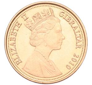 1 пенни 2010 года Гибралтар — Фото №2