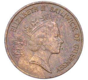 1 пенни 1986 года Гернси — Фото №2
