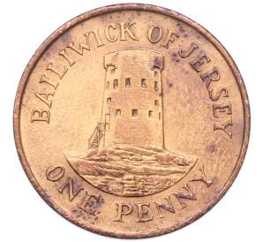 1 пенни 1987 года Джерси — Фото №1