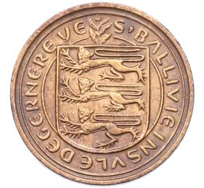 1 новый пенни 1971 года Гернси — Фото №2