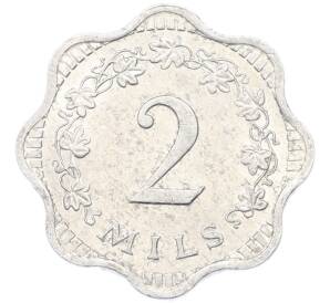 2 милса 1972 года Мальта — Фото №2