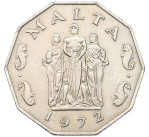 50 центов 1972 года Мальта — Фото №1