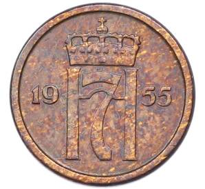 1 эре 1955 года Норвегия — Фото №1