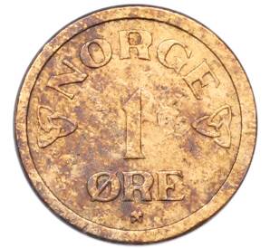 1 эре 1955 года Норвегия — Фото №2