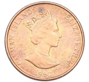 1 цент 1992 года Каймановы острова — Фото №2