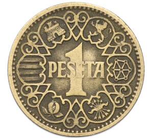 1 песета 1944 года Испания — Фото №1