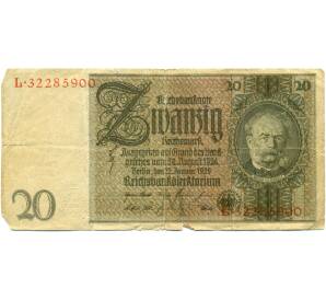 20 марок 1929 года Германия — Фото №1