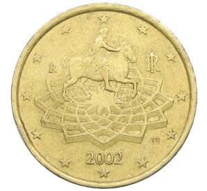 50 евроцентов 2002 года Италия — Фото №1