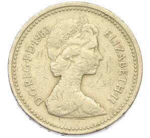 1 фунт 1983 года Великобритания — Фото №2