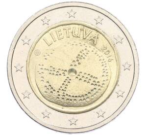 2 евро 2016 года Литва «Балтийская культура» — Фото №1