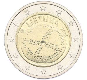2 евро 2016 года Литва «Балтийская культура» — Фото №1