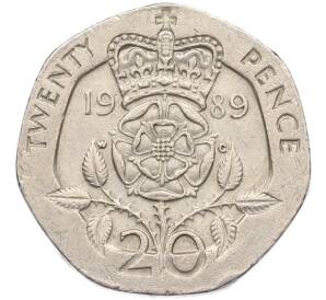 20 пенсов 1989 года Великобритания — Фото №1