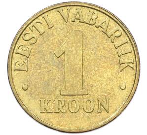 1 крона 2001 года Эстония — Фото №2