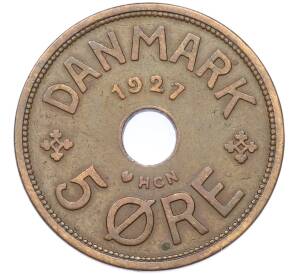 5 эре 1927 года Дания — Фото №1